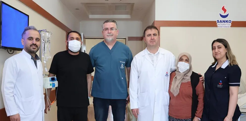 SANKO Üniversitesi Hastanesi’nde anneden oğluna ikinci hayat